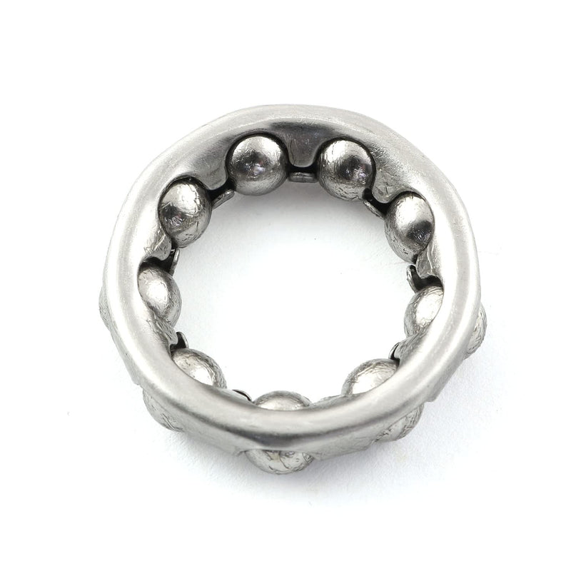 PZRT 2pcs Stainless Steel Bicycle Ball Bearings Bike Ball Crank Bearing 1/4 inch x 9 Balls Bike Axle Wheel Ball Frame Bearing Headset Caged Retainer Replacement - BeesActive Australia