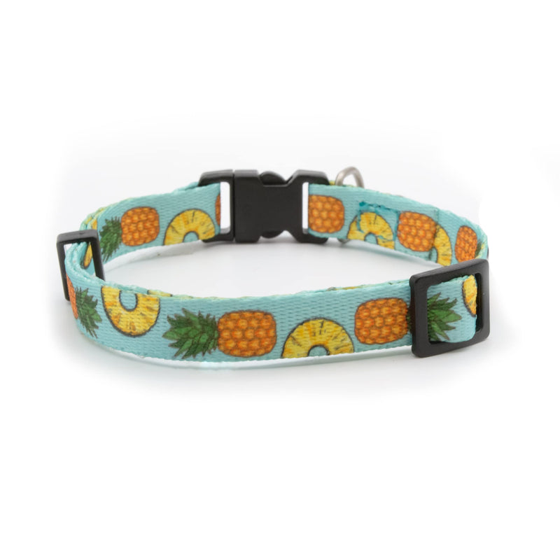 Max & Molly Fun & Whimsy Cat Collar w/ Jingle Bell, Breakaway Safety Buckle, Adjustable Sizing & Smart ID Personalized Tag for Girl or Boy Cats/Kittens, Sweet Pineapple Design - BeesActive Australia