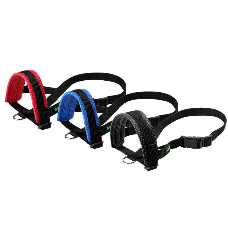 Nylon Dog Muzzle for Small,Medium,Large Dogs Prevent from Biting,Barking and Chewing,Adjustable Loop L Black - BeesActive Australia