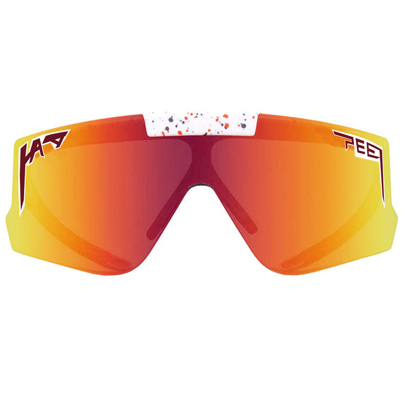 Mgiesg Polarized Sports Sunglasses for Women Men, Flip-Offs Baseball Sunglasses, Cycling Mountain Bike UV400 Orange - BeesActive Australia