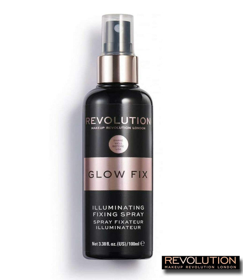 Makeup Revolution Pro Fix/Glow Fix, Illuminating Makeup Fixing Spray, 100 ml (Packaging May Vary) - BeesActive Australia