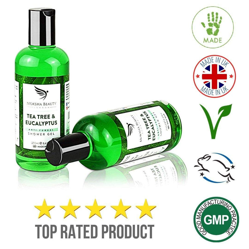 Tea Tree Body Wash Soap – [Made In UK] Natural Shower Gel Body Wash | Natural Cleanser of Body Odour| 250ml - BeesActive Australia