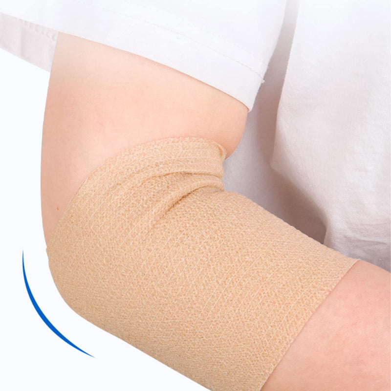 24 Pack Breathable Self Adherent Wrap, Athletic Elastic Non Woven Cohesive Bandage – for Sports, First Aid Medical, Wrist, Ankle Sprains, Swelling and Vet Wrap 2 Inch 5 Yards (Rainbow Color). Rainbow - BeesActive Australia