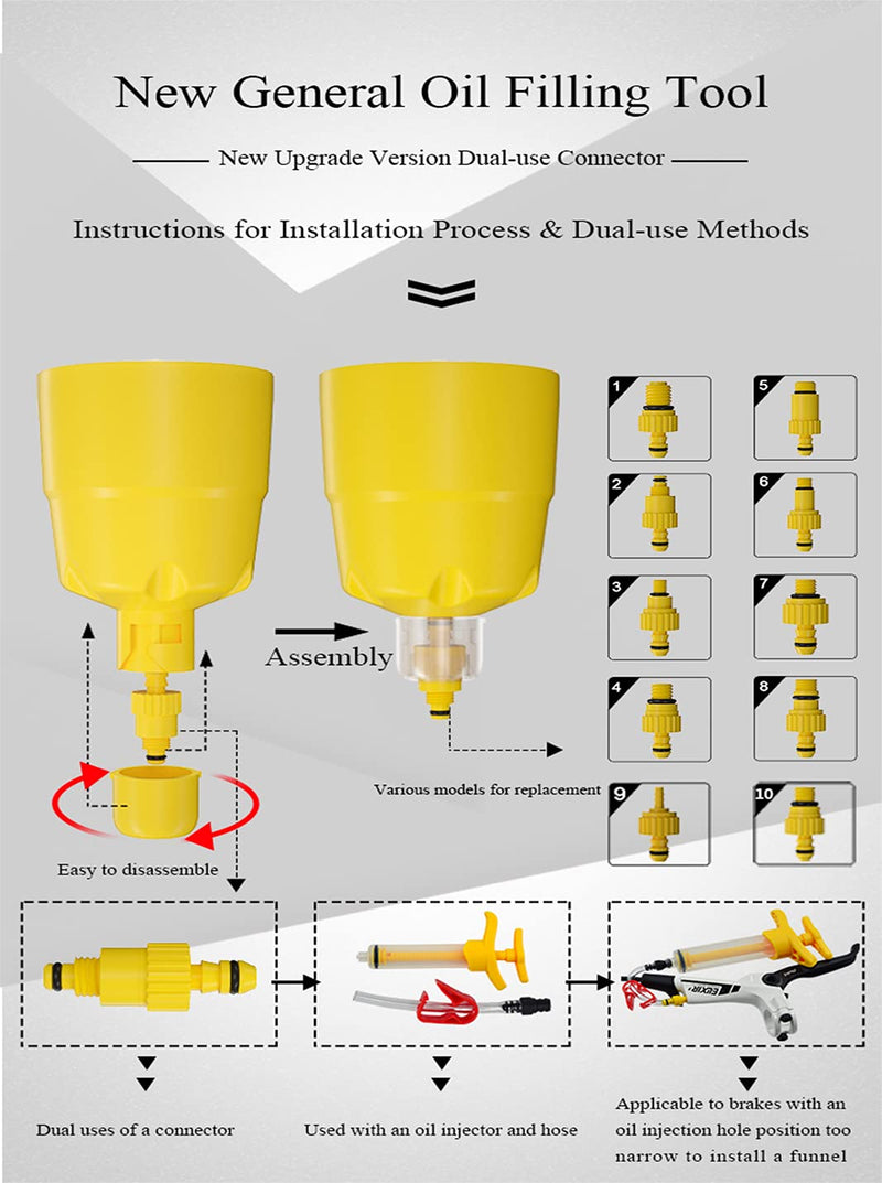CYCOBYCO Brake Bleed Kit,Bicycle Hydraulic Disc Brake Mineral Oil Bleed Kit for Shimano,SRAM,AVID,MAGURA,TEKTRO,Hayes Compatible with All Models - BeesActive Australia