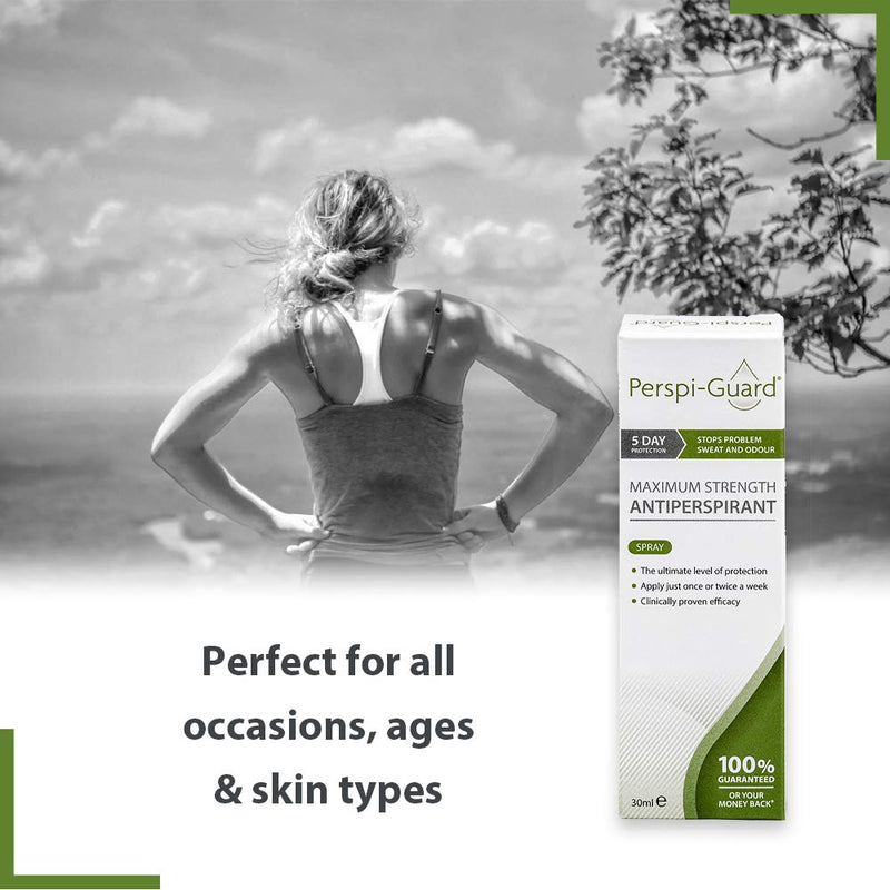 Perspi-Guard Maximum Strength Antiperspirant - Clinically Proven Protection From Problem Sweat And Odour - Made in UK - 30ml - Twin Pack Offer - BeesActive Australia