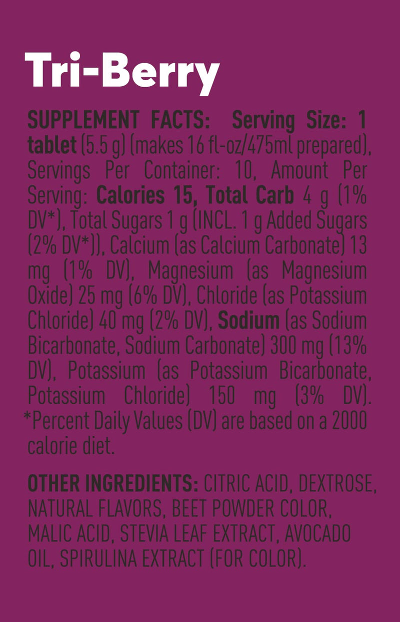 Nuun Sport: Electrolyte Drink Tablets, Tri-Berry,10 Count (Pack of 4) - BeesActive Australia