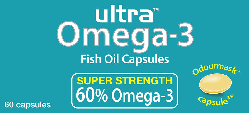 Vitabiotics Ultra Omega-3 Fish Oils Capsules with DHA EPA Nutritional Supplements for Heart Brain and Eye Vision Omega 3 Fish Oil - BeesActive Australia