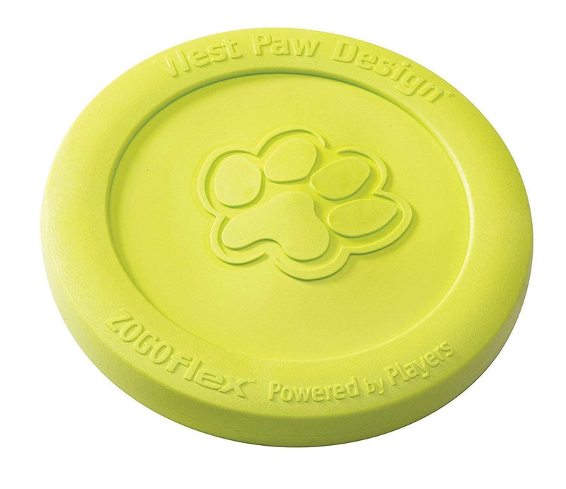 West Paw 2 Zogoflex Zisc Dog Frisbees (Large, Glow and Large, Granny Smith) – Lightweight, Floatable Dog Frisbees for Fetch, Tug of War, Catch, Play – Doubles as Food/Water Bowl - BeesActive Australia
