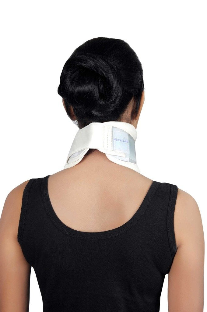 Wonder Care- Rigid Cervical Collar | Plastic Neck Support Brace Adjustable Height Collar Neck Support Brace Wraps Aligns & Stabilizes Vertebrae Neck Brace for Neck Pain and support for women & men Medium - BeesActive Australia