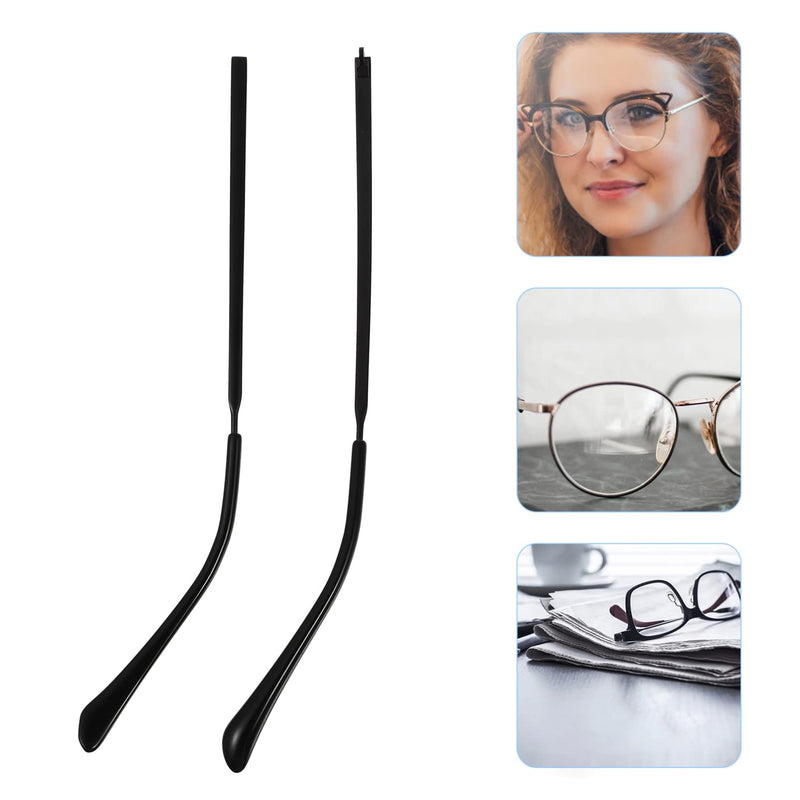 POPETPOP Eyeglasses Arm Leg- Metal Glasses Replacement， Metal Glasses Temple for Reading Glasses Sunglasses Myopia Glasses Replacement Black - BeesActive Australia