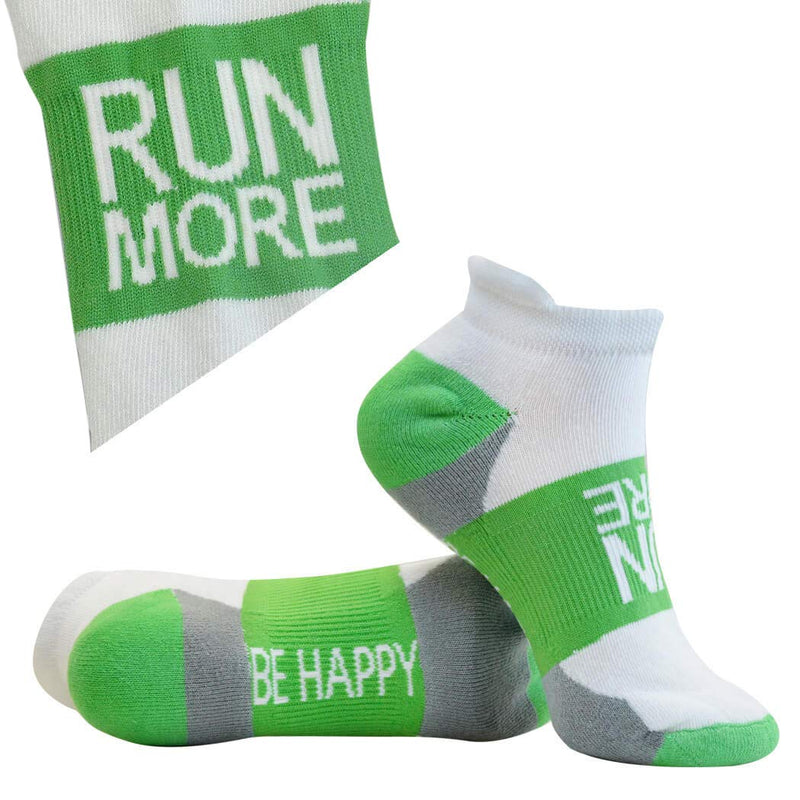 Inspirational Athletic Running Socks by Gone For a Run | Women's Woven Low Cut | Inspirational Slogans | Set of 3 pairs Lov'n the Run - BeesActive Australia
