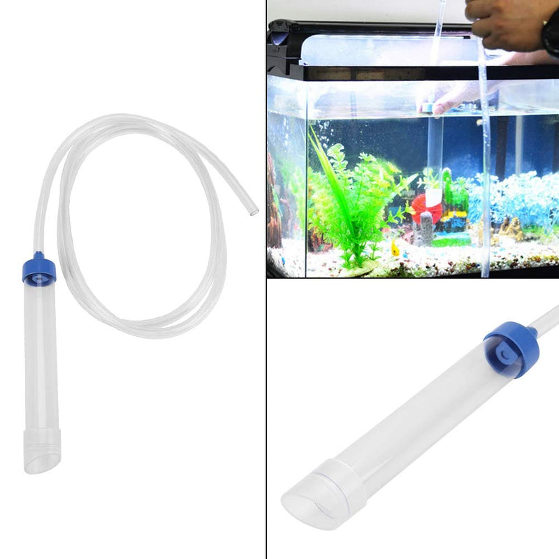Aquarium Manual Water Changer Gravel Cleaner Water Filter Syphon Tube Fluids Transfer Tool PVC Sand Vacuum Cleaning Pump Fish Tank Cleaning Tool with 59in Long Pipe - BeesActive Australia