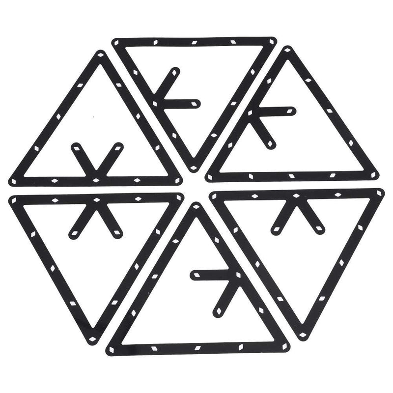 Fafeims 6Pcs/Set Billiard Ball Holder Sheet Triangle Billiard Table Positioning Rack Pool Table Rack for 8 9 10 Ball - BeesActive Australia