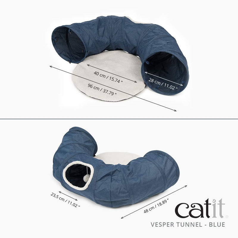 Catit Vesper Cat Tunnel Blue - BeesActive Australia