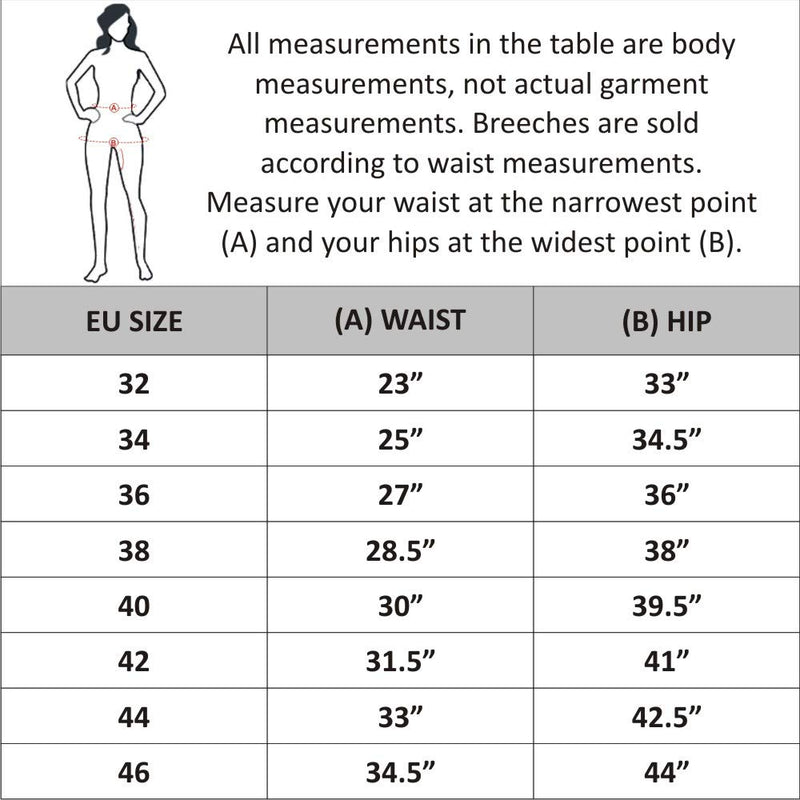 [AUSTRALIA] - Horze 40" Ella Womens Pull ON Knee Patch Breeches Soft Slightly Stretchy Black 