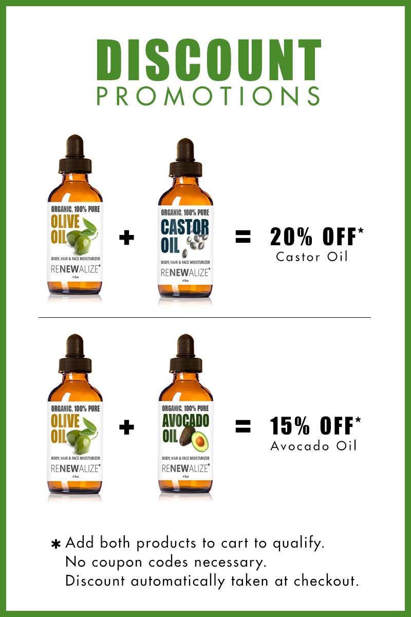 Renewalize Certified Organic Olive Oil - Dry Skin Body and Hair Moisturizer | Unrefined Extra Virgin Cold Pressed | Hot Oil Treatment - BeesActive Australia