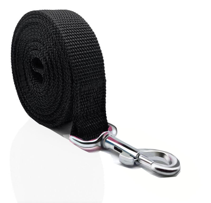 Durable Nylon Dog Leash 16 Feet Dog Leash,8 ft Walking Training Dog Leashes for Medium Large Dogs 1" X 8 ft Black - BeesActive Australia