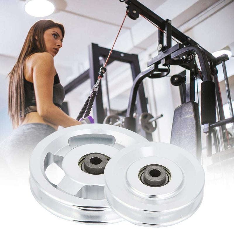 Universal Aluminium Alloy Bearing Pulley Wheel Gym Accessory Diameter 90mm&115mm 2 Size for Fitness Equipment ??90mm - BeesActive Australia
