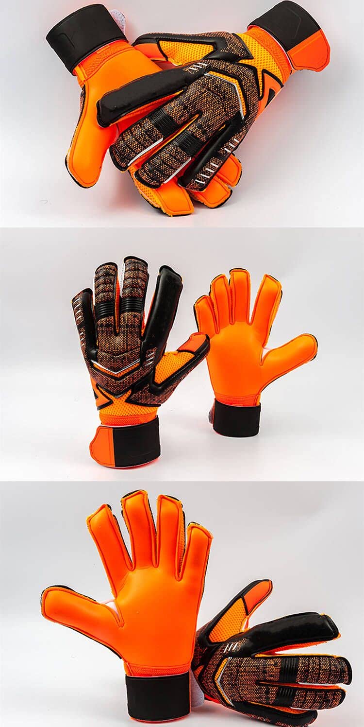 Jellybro Soccer Goalkeeper Gloves for Adults and Youth Football Goalier Gloves Finger Protection Device orange 7 - BeesActive Australia