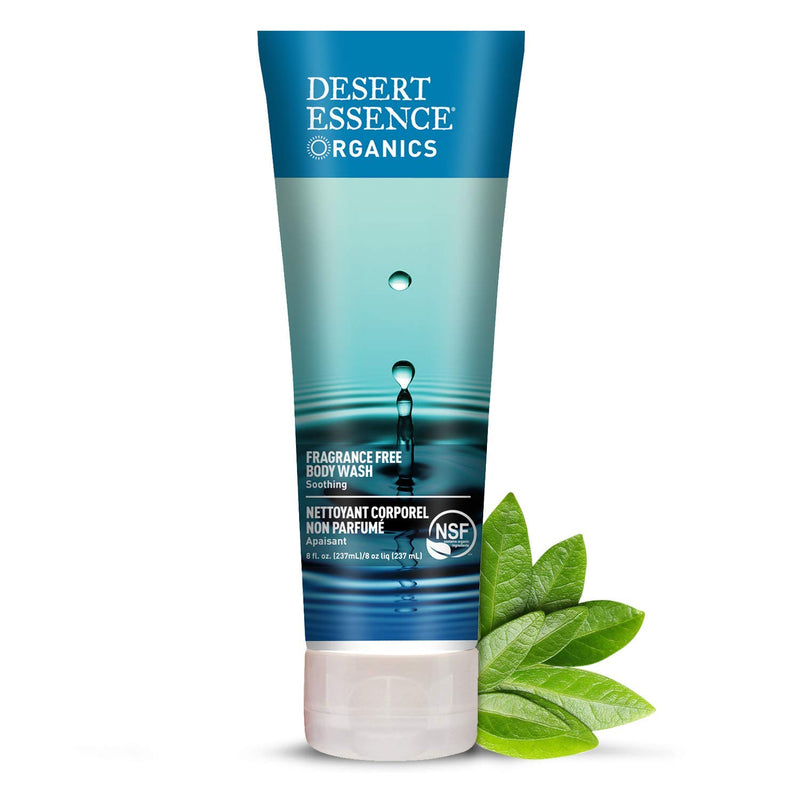 Desert Essence Fragrance Free Body Wash & Hand And Body Lotion Bundle - 8 Fl Ounce - Soothing - Aloe Vera - Green Tea - Jojoba Oil - Refreshing - BeesActive Australia