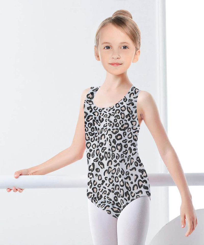 Lovefairy Gymnastics Leotards for Girls Sparkle Athletic Dance Ballet Unitard Clothes Activewear 3-8 Years A Leopard 3-4T - BeesActive Australia