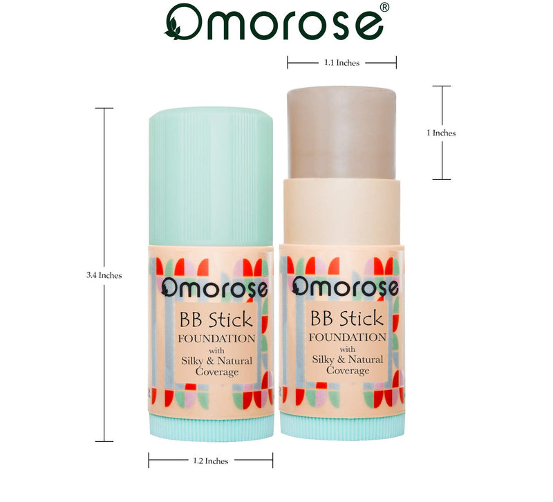 Omorose Cosmetics BB Cream Foundation Stick Buildable Light Medium Base Makeup Foundation to Full Coverage Foundation for Oily & All Skin Women Men, BB Cream Formula Skin Tint Foundation Makeup, Medium & Tan - BeesActive Australia