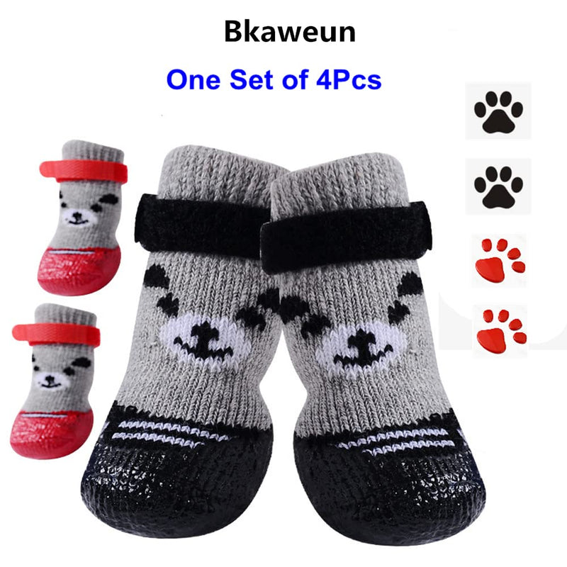 AblePet Dog Boots Waterproof Shoes Breathable Socks, with Anti-Slip Sole and Adjustable Magic Tape All Weather Protect Paws Only Fit for Small Dog(4Pcs) XS Red - BeesActive Australia