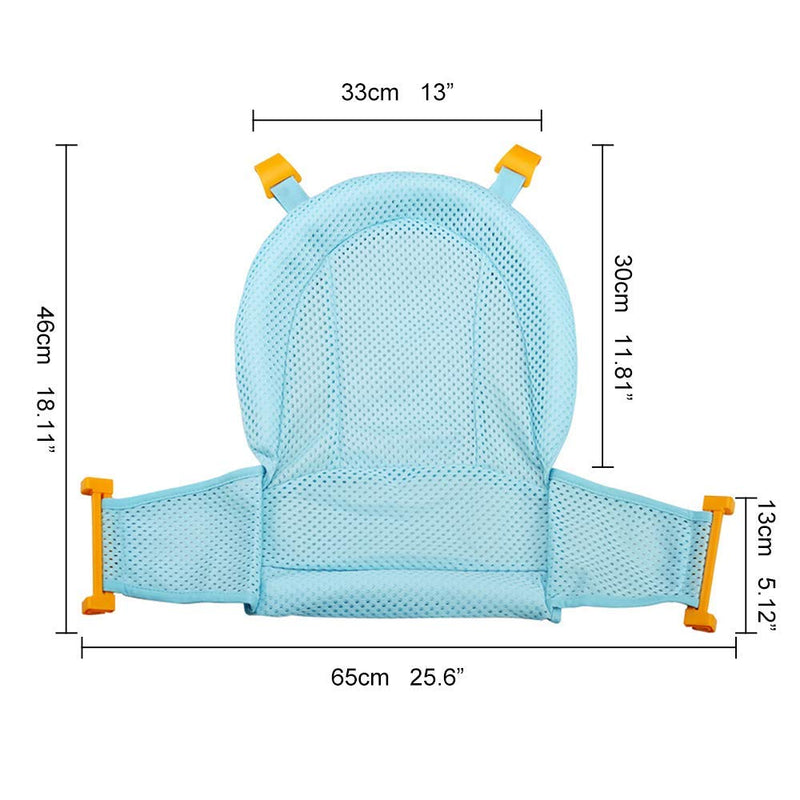 VOARGE Baby Bath Insert Seat, Newborn Shower Mesh for Bathtub, Adjustable Comfortable Bathtubs, for Newborn Baby and Toddler Baby Bath Accessories - BeesActive Australia