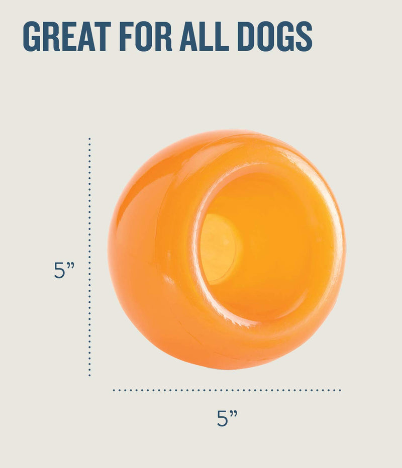 Planet Dog Orbee-Tuff Snoop Interactive Treat Dispensing Dog Toy, Large, Orange - BeesActive Australia