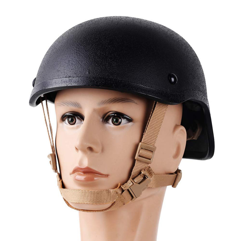 [AUSTRALIA] - Helmet Chin Strap 4 Points for Tactical Fast/MICH/IBH Kevlar Bump Helmets, X-Nape Suspension System with Bolts and Screws Black/Tan Dark Earth 