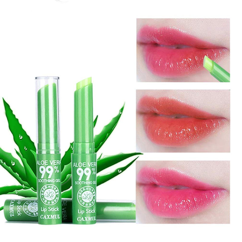 MEICOLY 10 Packs Aloe Vera Lipstick, Long Lasting Nutritious Soothing Lip Balm, Magic Mood Temperature Color Change Lipstick, Moisturizing Lip Care - BeesActive Australia