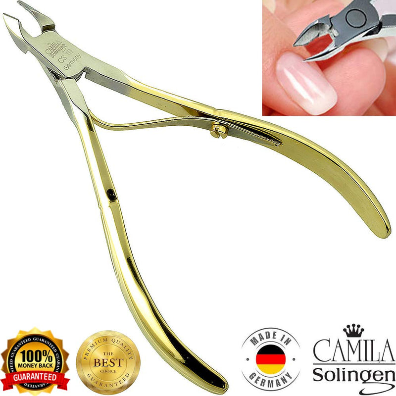Camila Solingen CS10 4" Professional Nail Cuticle Trimmer from Solingen, Germany. Best Stainless Steel, Anti-corrosive. Perfect Tool for Manicure and Pedicure. Premium Cuticle Cutter (7mm Blade) 7mm Blade - BeesActive Australia