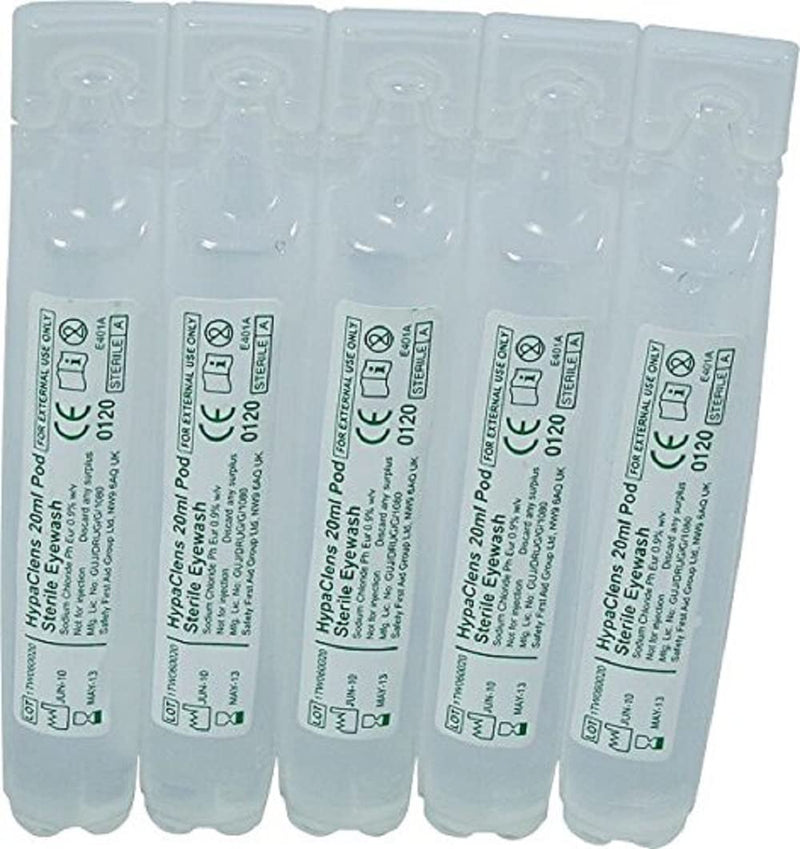 HypaGuard Face Shields for CPR Resuscitation, Pack of 20 One-Way Valve Masks & HypaClens Saline Eye Wash Pods, (Pack of 25) - BeesActive Australia
