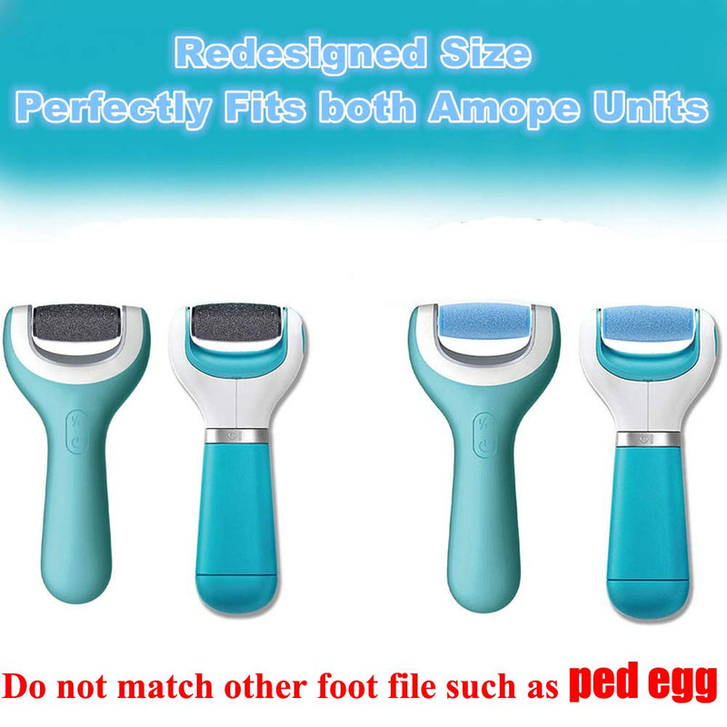 7 Pack Include 4 Extra Coarse & 3 Regular Coarse Replacement Roller Refill Heads Compatible with Amope Pedi Electronic Foot File - BeesActive Australia