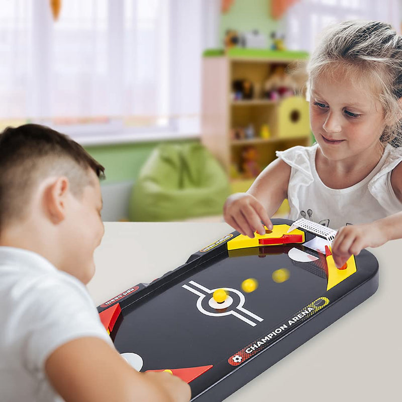 Gamie 2 in 1 Sports Tabletop Game for Kids, Soccer and Hockey Table Game for Indoor Fun, Includes Pucks, Balls, and Strikers, Fits on Table or Floor for Hours of Action-Packed Play - BeesActive Australia