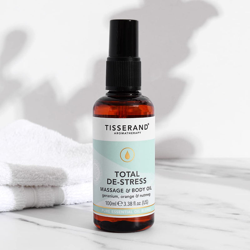 TISSERAND Total De-Stress Massage & Body Oil 100ml - BeesActive Australia