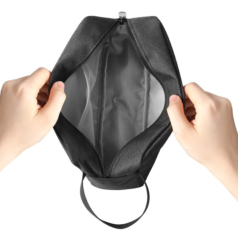 Travel Toiletry Bag for Women and Men Water-Resistant Shaving Bag Wash Bag Shaving Bag Toiletries Bag Gym Bathroom Cosmetic Bag(Black) Black - BeesActive Australia