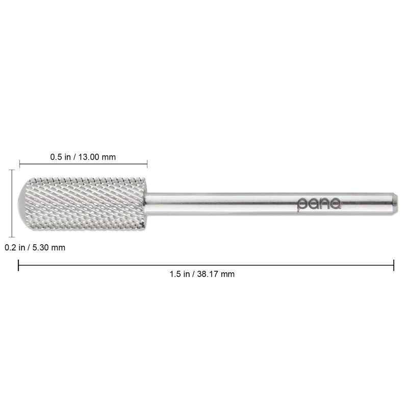 Pana 3/32" Small Smooth Top Nail Carbide Bit - Silver Color (Grit: Fine - F) for Electric Dremel Drill Machine - BeesActive Australia