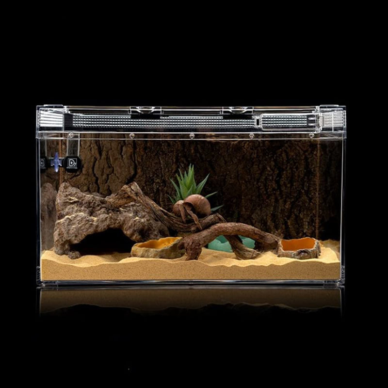Aufeeky Reptile Hide Reptile Hides and Caves High Simulation Corner Stone Terrarium Décor Accessories Hideout for Snake Leopard Gecko Bearded Dragon Turtle Ball Python Lizard Frog Geckos Hermit Crab L - BeesActive Australia