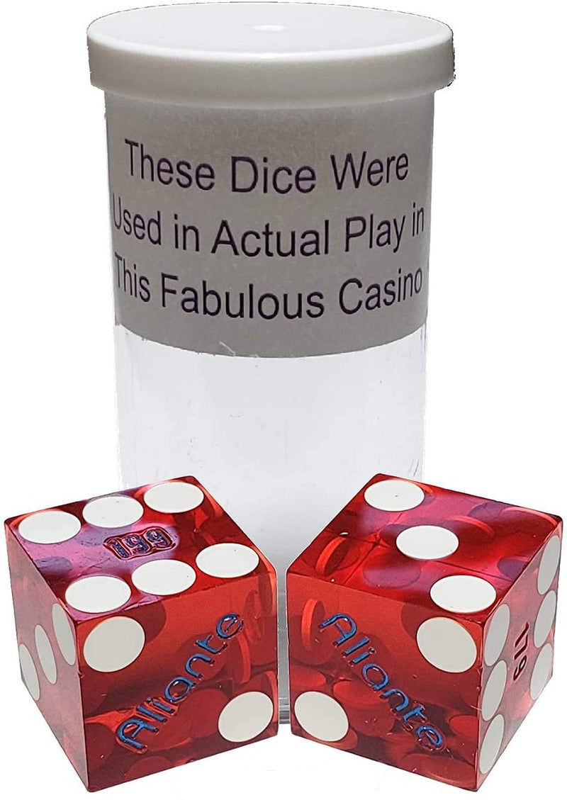 Cyber-Deals Wide Selection Craps Bundle Set: Las Vegas Style Felt Layout + Pair 19mm Authentic Nevada Casino Table-Played Dice - BeesActive Australia