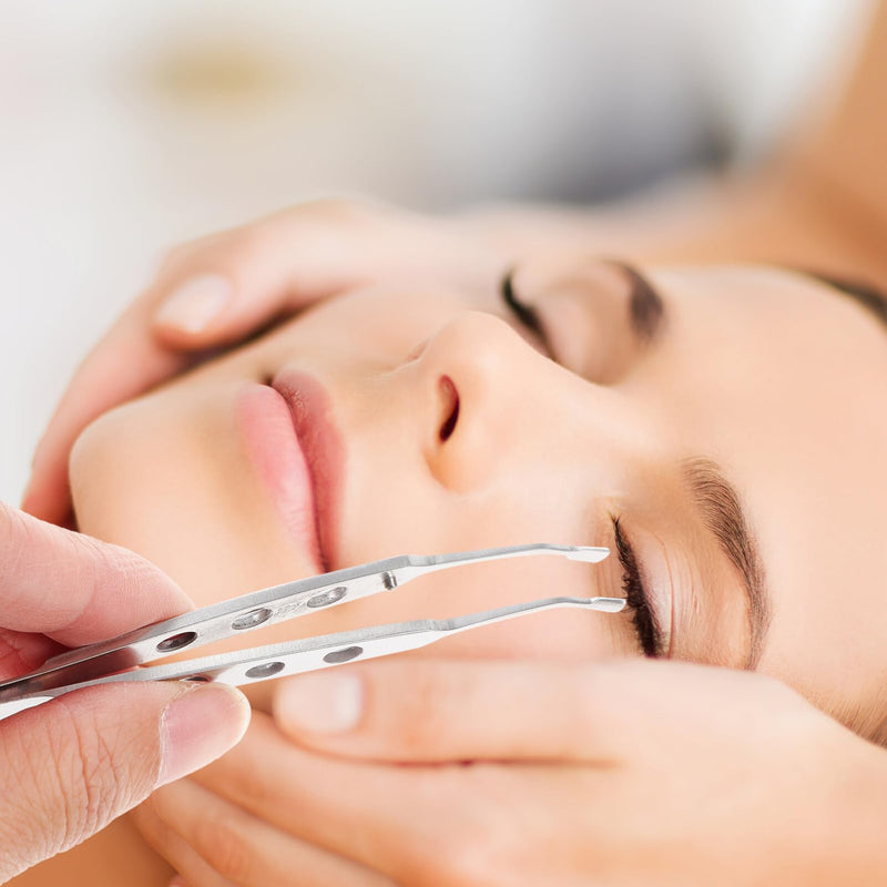 Premium Stainless Steel Arita Tauber Meibomian Gland Expressor Meibomian Gland Expressor Professional Excessive Eyelid Massage Forceps for Issue Dry Eyes - BeesActive Australia
