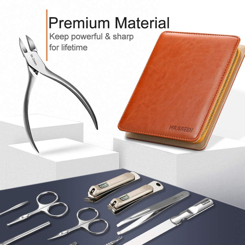 Manicure Set, Pedicure Sets, Nail Clipper Sets, Stainless Steel Professional Nail Cutter Kits with Travel Case (12 Count) 12 Count - BeesActive Australia
