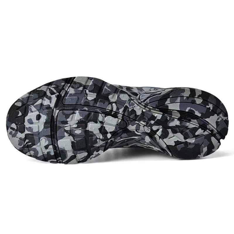 Troadlop Men's Running Shoes Non Slip Shoes Breathable Lightweight Sneakers Slip Resistant Athletic Sports Walking Gym Work Shoes 7 2-camouflage Gray - BeesActive Australia