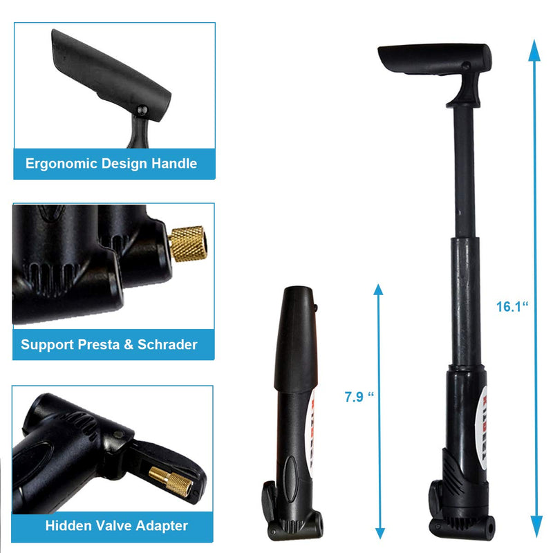 Kitbest Bike Repair Tool Kit. Bicycle Tire Pump, Tire Puncture Repair Kit, Bike Multi Tool Set, Glueless Tire Patches, Bicycle Tire Lever and Portable Bike Bag. Emergency All in One Bike Tool Bike Pump and Repair Tool - BeesActive Australia