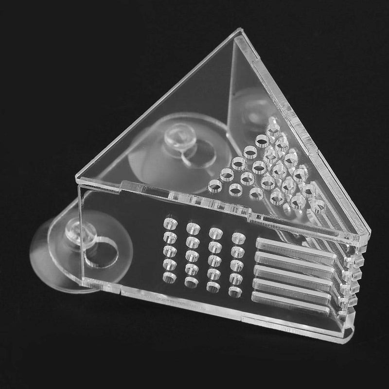Pssopp Aquarium Cone Red Worm Feeder Fish Tank V-Shape Brine Shrimp Feeder Acrylic Fish Feeding Cup with Suction Cups and Tweezer - BeesActive Australia