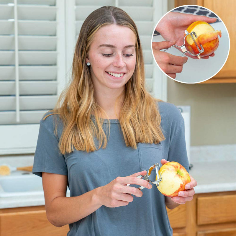 Vegetable Peeler Stainless Steel for Kitchen - Y Peeler Safe to Use, Veggie Potato Fruit Carrot Cucumber Peeler, Easy to Peel and Clean 1 Pack - BeesActive Australia