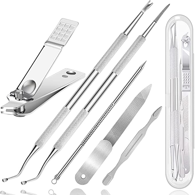 Upgraded Ingrown Toenail Tool, Ingrown Toenail File And Lifter, Podiatrist Nail Treatment Tools, Stainless Steel Surgery Grade, Manicure Pedicure Set, Thick Nail Clean, Pain Relief Kits - BeesActive Australia