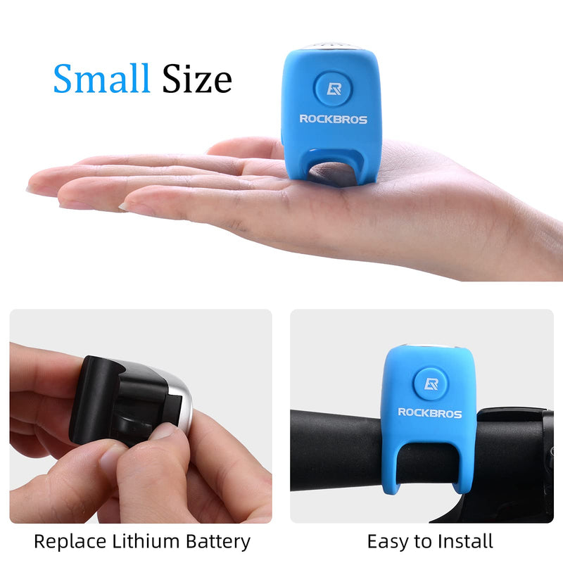 ROCKBROS Electric Bike Horn 90 dB Electra Bike Bell Loud Bike Horn Electronic for Adults Kids Bicycle Bells - BeesActive Australia