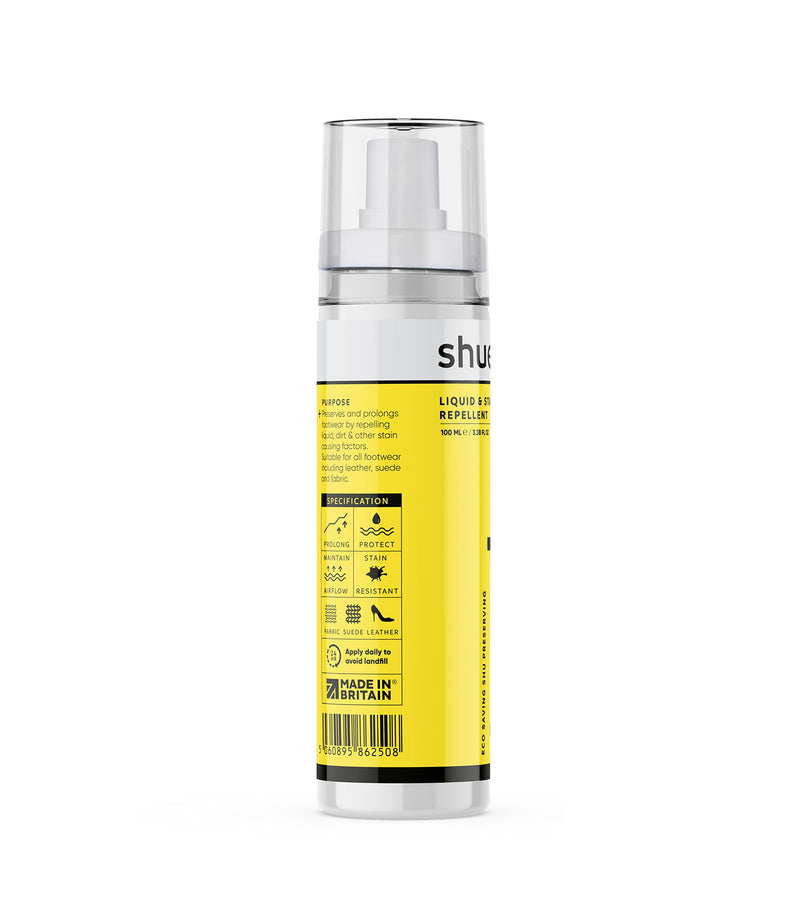 shueco Shoe Protector Waterproofing Spray | Liquid and Stain Repellent, 100ml Repel - BeesActive Australia