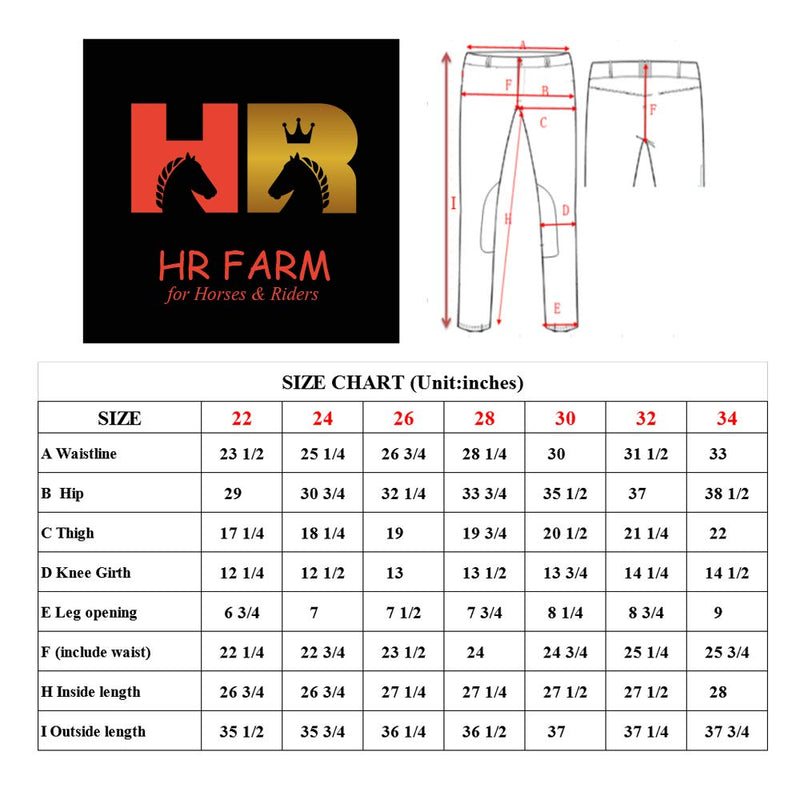 [AUSTRALIA] - HR Farm Women's Performance Full Seat Silicone Grip Breeches Navy 30 